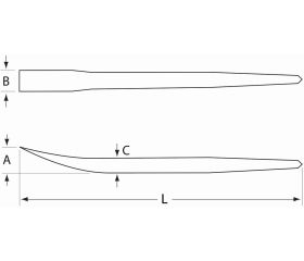 Palancas de cabeza plana con barra hexagonal | 3684