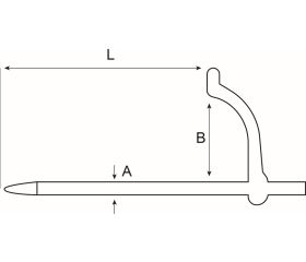 Pasador de albañil en punta | 4401