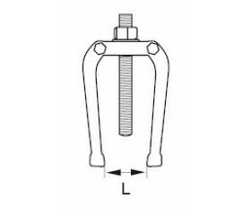 Extractores de 2 garras con acabado galvanizado | 4522