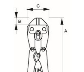 Cortavarillas de corte diagonal con acabado fosfatado | 4560-210