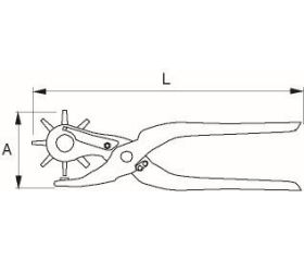 Sacabocados revólver para 2 mm-4,5 mm | 4630