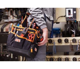 Bolsas portaherramientas textiles de 12 l para electricistas | 4750FB3-12
