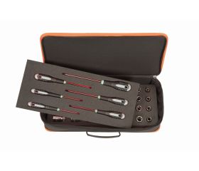 Estuche portaherramientas de 11 l con mango con elastómero para dos foams 2/3 Fit&Go | 4750FB5-FG2