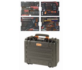Composición de herramientas para aviación: 159 piezas, en maleta rígida | 4750RCHD01FF1