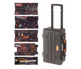 Composición de herramientas para aviación con maleta rígida resistente: 159 piezas | 4750RCHDW01FF2