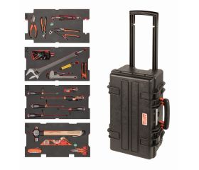 Kit de herramientas de mantenimiento de grúas de gas y petróleo en el agua con maleta altamente resistente, 29 piezas | 4750RCHDW01FF4