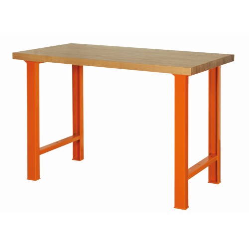 Bancos de trabajo "Heavy Duty" con encimera de castaño y 4&nbsp;patas | 1495WB-TW