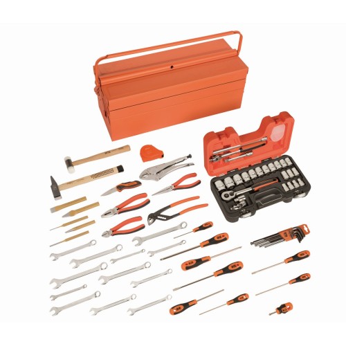 Caja metálica con composiciones de herramientas para mantenimiento general (69&nbsp;piezas) | 3149-ORTS1