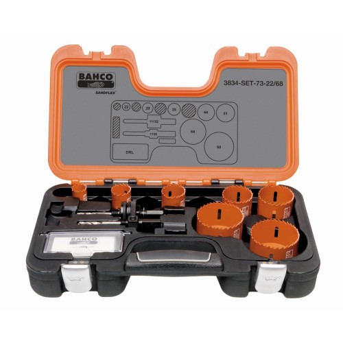 Juego de coronas de sierra bimetal Sandflex® de 16-92&nbsp;mm (9 piezas) | 3834-73