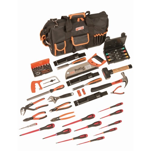 Composición de herramientas para mantenimiento en una bolsa con cierre: 61&nbsp;piezas | 4750FB2-19TS001