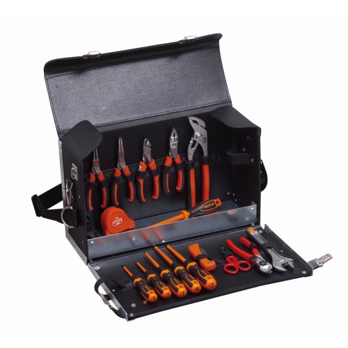 Kit de herramientas de electricista en bolsa de cuero, 16 piezas | 982000170