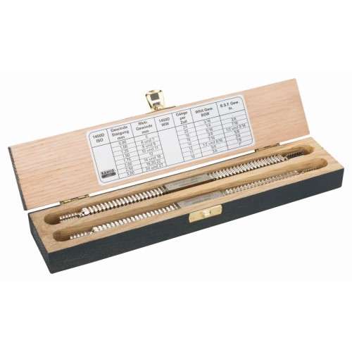 Juego de limas dobles para roscas en caja de madera | 1450D/2