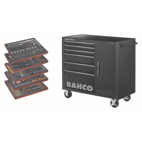 Composiciones de herramientas para mantenimiento general en carro (187&nbsp;piezas) | 1475KXL6CBK-FF6