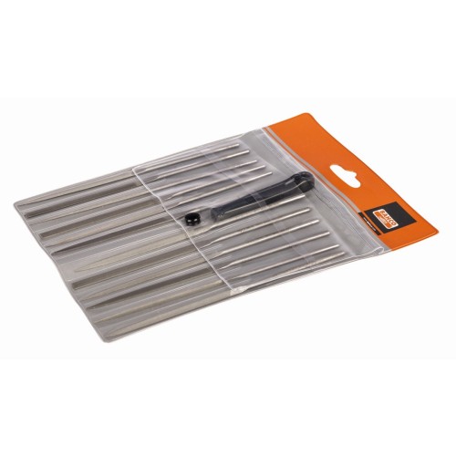 Juego de limas de aguja, corte suave sin mango 160&nbsp;mm - 12 unidades | 2-472-16-2-0