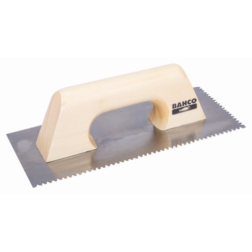 Llanas con hoja de acero al carbono con dientes dentados triangulares y mango de madera | 209