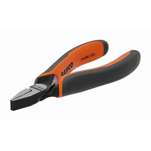 Alicates ERGO? de boca plana y cabeza corta, con mangos bi-materiales | 2420G