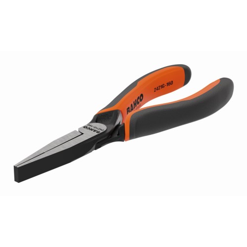 Alicates ERGO? de boca plana y cabeza larga, con mangos bi-materiales | 2421G