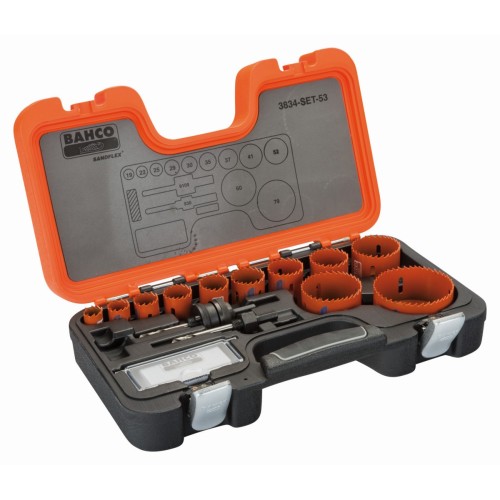 Juego de coronas de sierra bimetal Sandflex® de 19-79&nbsp;mm (13 piezas) | 3834-53