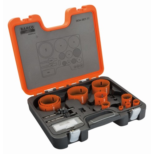 Juego de coronas bi-metal Sandflex®, 16-86&nbsp;mm: 13 piezas | 3834-SET-77