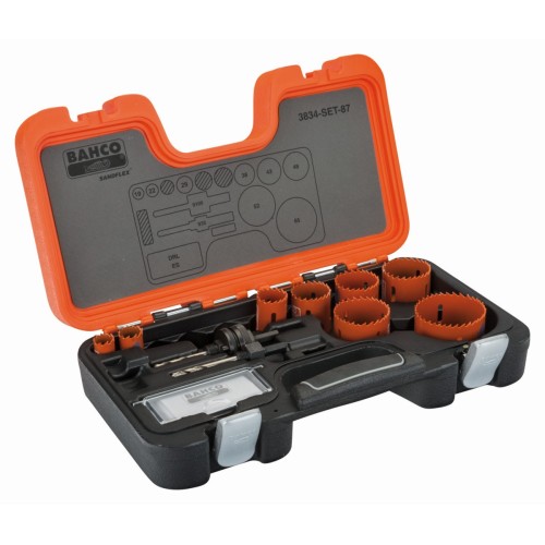 Juego de coronas de sierra bimetal Sandflex® de 19-65&nbsp;mm (12 piezas) | 3834-87