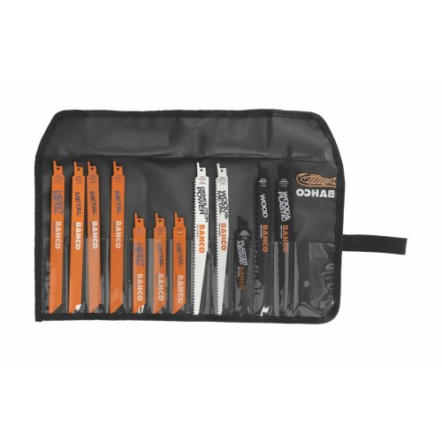 Juego de hojas de sable para madera y metal (12 piezas) | 3940-MIX-SET-12P