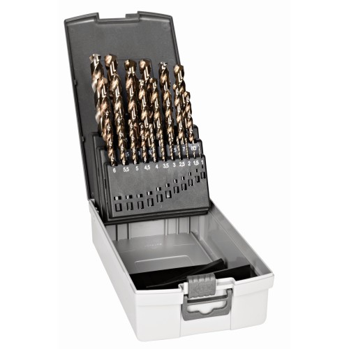 Juego de brocas HSS-E de cobalto para metal (25 piezas) | 4511-SET-25