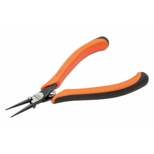 Alicates de boca redonda compactos ERGO? con mangos bi-componentes y acabado fosfatado | 4530