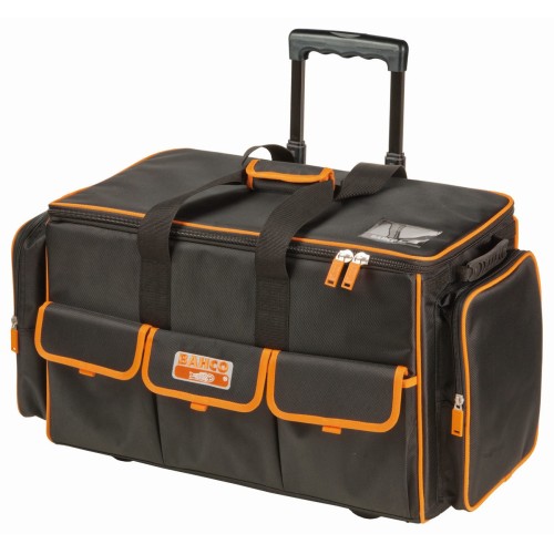 Bolsas portaherramientas textiles con ruedas y asa telescópica de 73&nbsp;l | 4750FB2W-24A