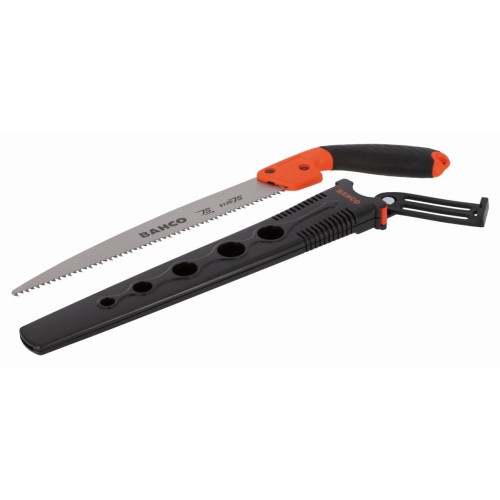 Serruchos de poda de mano con mango bi-componente y funda, para cortar ramas verdes | 51 -JS