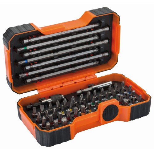 Juego de puntas de 1/4" para tornillos ranurados/Phillips/Pozidriv/hexagonales/TORX® inviolables: 54&nbsp;piezas | 59/S54BC