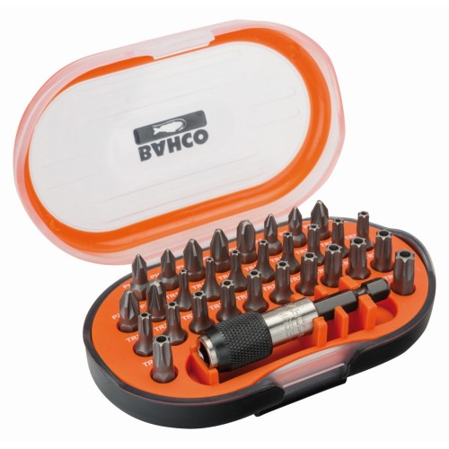 Juego de puntas de 1/4" para tornillos Phillips, Pozidriv y de cabeza TORX® inviolable (31 piezas) | 59S/31-3