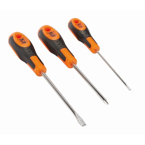 Juego de destornilladores ranurados/Phillips con agarre de goma - 3&nbsp;piezas | 600-3