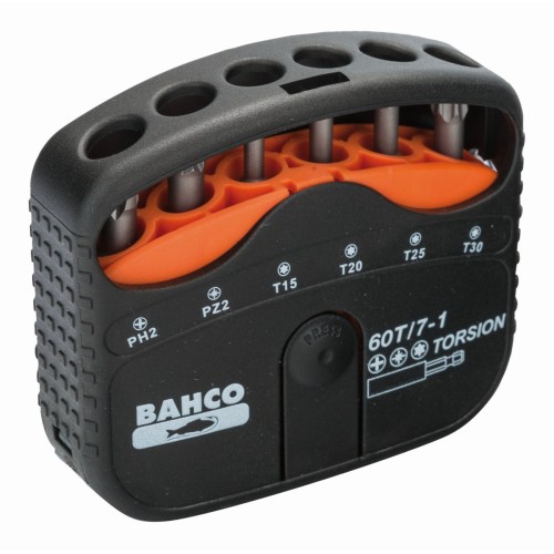 Juego de puntas de torsión de 1/4" para tornillos Phillips, Pozidriv y de cabeza TORX® | 60T/7