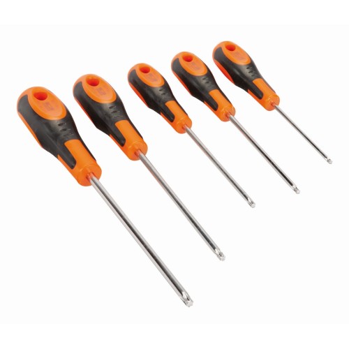 Juego de 5 destornilladores TORX® con agarre de goma | 612-5