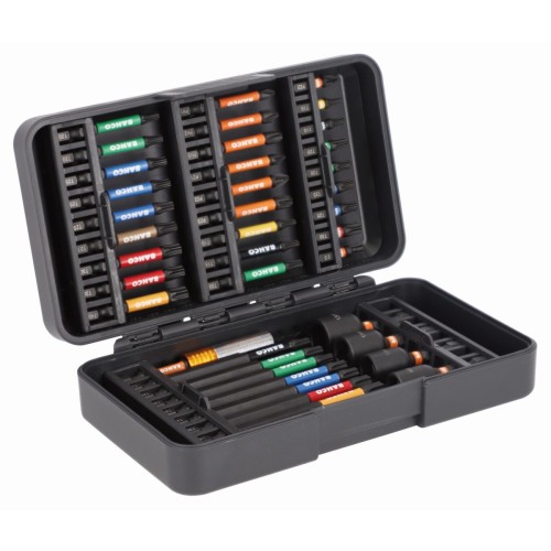 Juego de puntas de torsión de impacto de 1/4" para tornillos Phillips/Pozidriv/TORX®/Cabeza hexagonal - 40 piezas | 66IM/40C-1