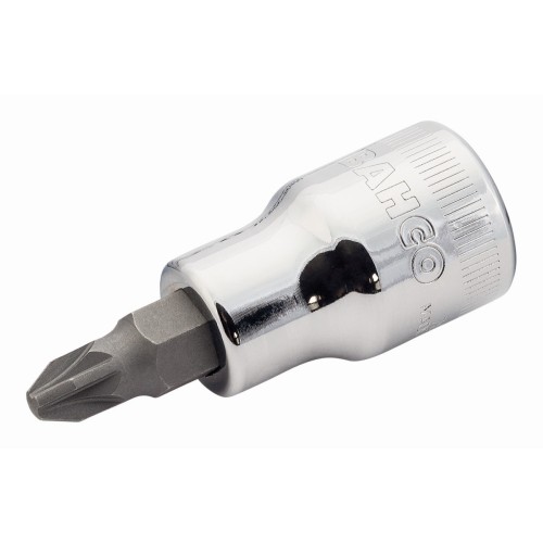 Vasos con punta con cuadrado de 1/2" para tornillo de cabeza Pozidriv, 60&nbsp;mm | 7809PZ