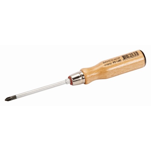 Destornilladores Pozidriv con mango de madera PZ1-PZ2 | 9778PZD