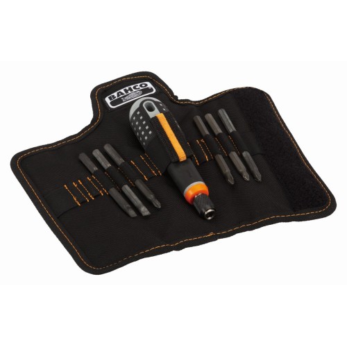 Destornilladores ERGO? con agarre de goma y juego de varillas intercambiables - 7 unidades | BE-8571