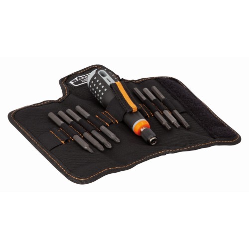 Destornilladores ERGO? con agarre de goma y juego de varillas intercambiables - 8 unidades | BE-8574