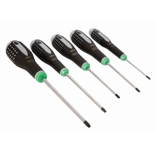 Juego de destornilladores TORX® ERGO™ con mango de goma: 5&nbsp;piezas | BE-9885