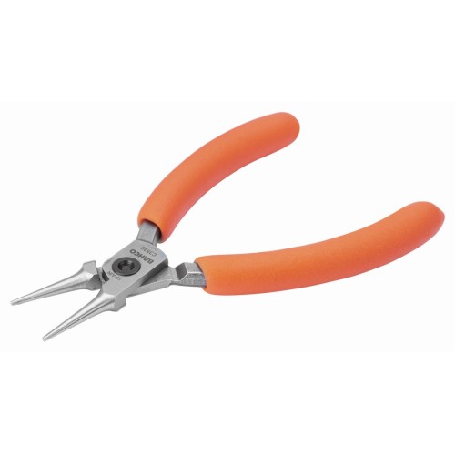 Alicates de boca redonda compactos con mangos de PVC naranjas | C3530