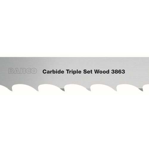 Hoja de sierra de cinta de carburo con triple juego de virutas TSW | 3863 Set Carbide