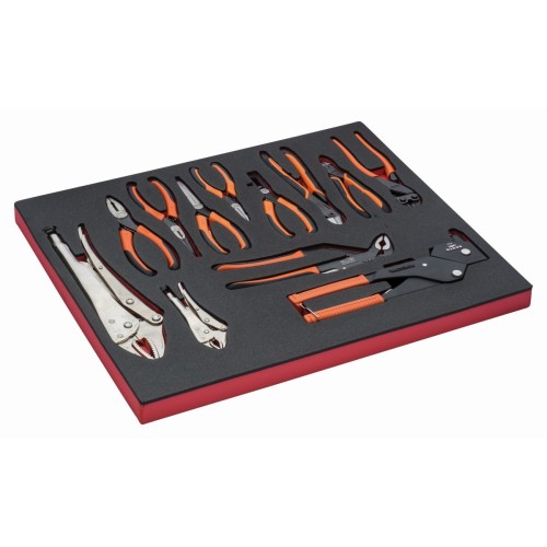 Juego de alicates en bandeja de foam 3/3 Fit&Go (12&nbsp;piezas) | FF1A4001