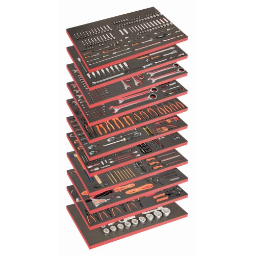 Composición de 11&nbsp;foams para mantenimiento general (758&nbsp;piezas) | FF1BSET-MONSTER