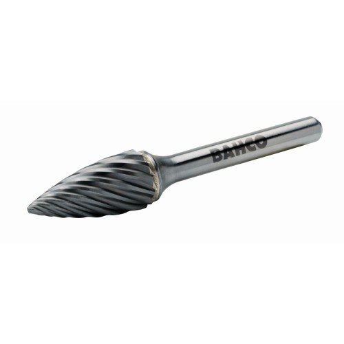 Limas rotativas ojivales con punta de carburo de tungsteno para acero inoxidable | G-I