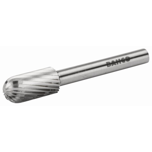 Limas rotativas de acero rápido cilíndricas de punta redonda para acero blando (embalaje individual) | HSSG-C-S