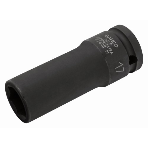 Vasos de impacto de serie larga, fosfatados, con cuadrado de 1/2" y perfil hexagonal métrico | K7806M