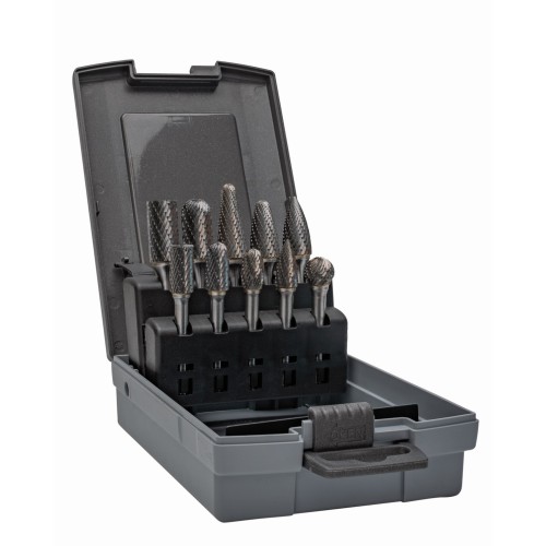 Juego de limas rotativas de carburo de tungsteno para metal, 10 piezas | ST-10P