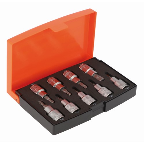Juego de vasos de 1/2" con puntas TORX® (9&nbsp;piezas) | S9TORX