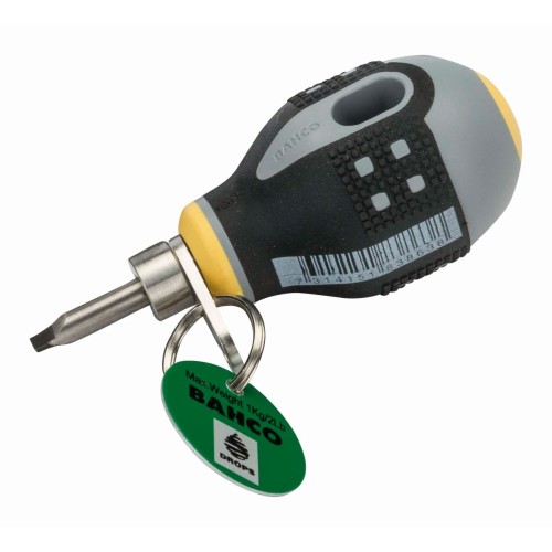 Destornilladores Stubby ERGO™ para tornillos de cabeza plana con cuello de seguridad | TAHBE-8350